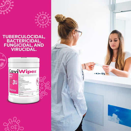 Caviwipes Surface Disinfectant Wipes, Alcohol Based Premoistened Towelettes, 160 Count