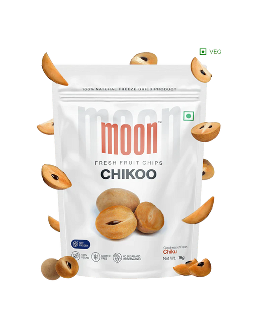 Moon Freeze Dried Chikoo Cubes | 16 gms