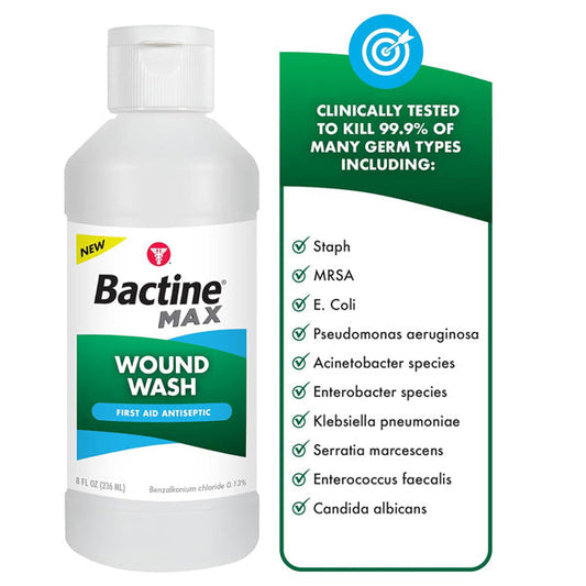 Bactine MAX Antiseptic Wound Wash Liquid
