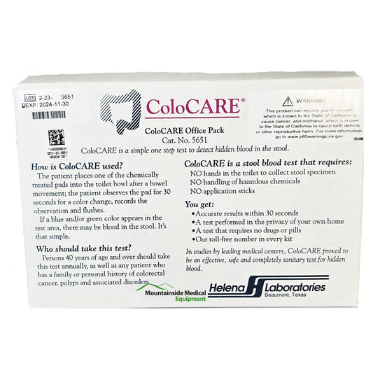 ColoCare Office Pack, 50 Single Test Kits