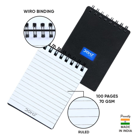Doms Wiro Binding Notebook - Pocket Book