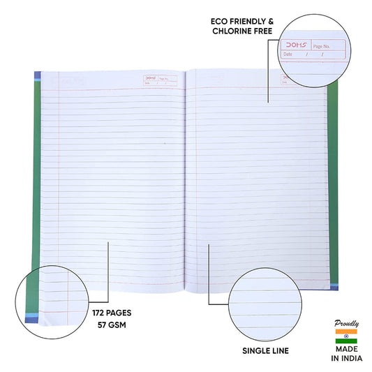 Doms The Power Of Sport Series Notebook - A4 - Single Line