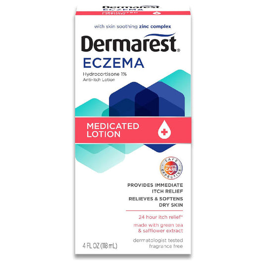 Dermarest Eczema Medicated Lotion Hydrocortisone Anti-Itch 4 oz