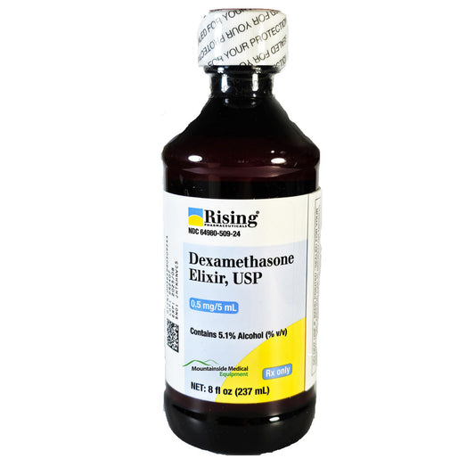 Dexamethasone Elixir 0.5 mg/5 mL Oral Liquid Solution 8 oz (RX)