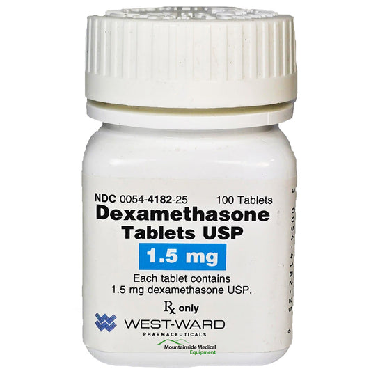 Dexamethasone Tablets 1.5 mg by Hikma 100/Bottle (RX)