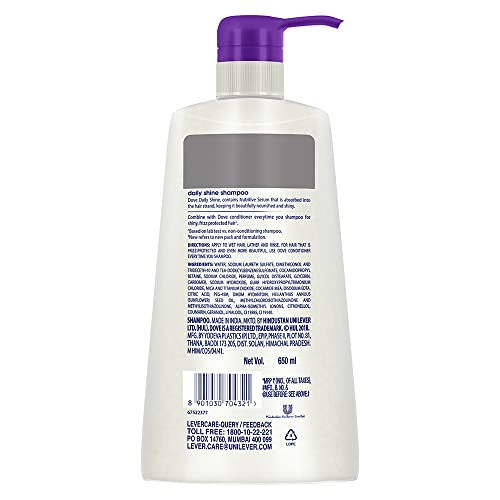 Dove Daily Shine Hair Shampoo For Damaged or Frizzy Hair