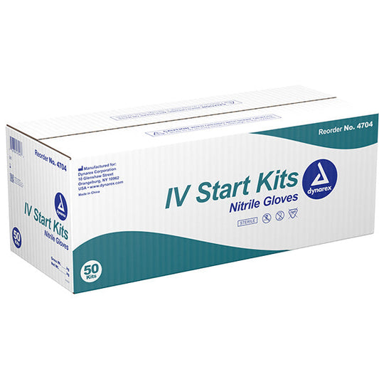IV Start Kit with Tegaderm, Tourniquet, Tape & Prep Pads, Sterile by Dynarex