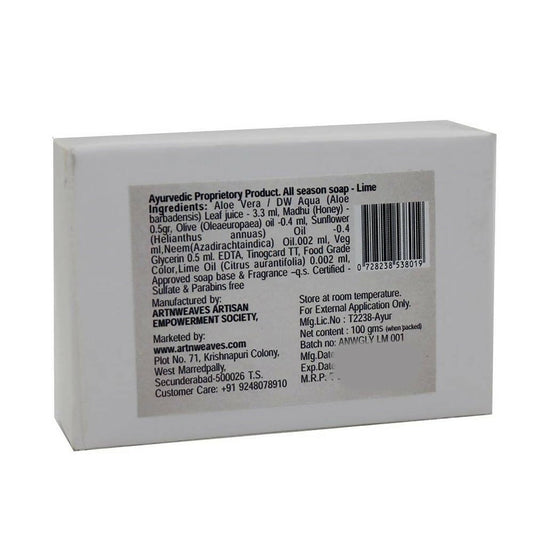 artNweaves Lime Handmade Soap