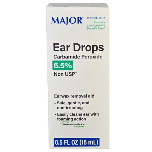 Earwax Removal Drops with Carbamide Peroxide 6.5%, Soft and Gentle Relief 15 mL