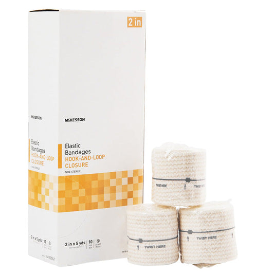 Elastic Wrap Bandage, Hook & Loop Closure (Velcro)
