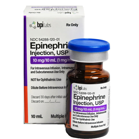 Epinephrine Injection 10 mg/10 mL Multiple-dose Vial 10 mL by BPI Labs (RX)