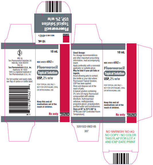 Fluorouracil Topical Solution 2% 10 mL (Rx)