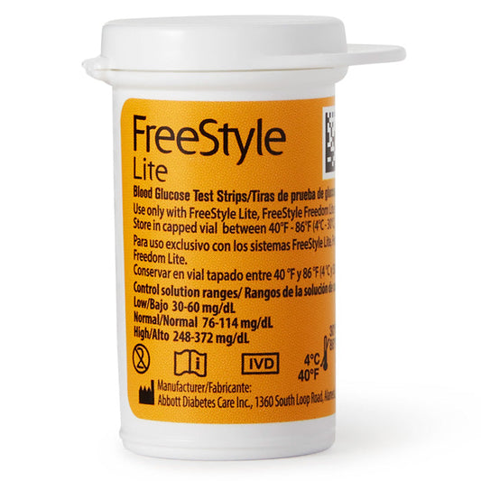 FreeStyle Lite Blood Glucose Test Strips, 50 count