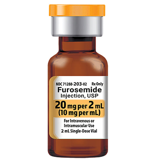 Furosemide Injection 10 mg Single-dose Vial 2 mL, 25/Tray (RX)