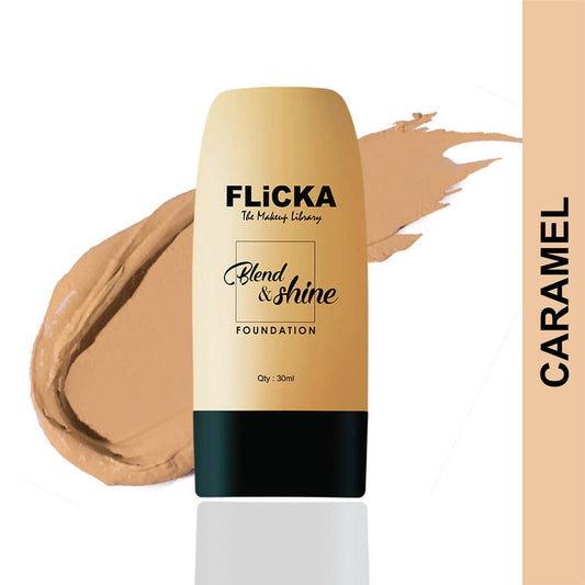 Flicka Blend & Shine Foundation - Caramel