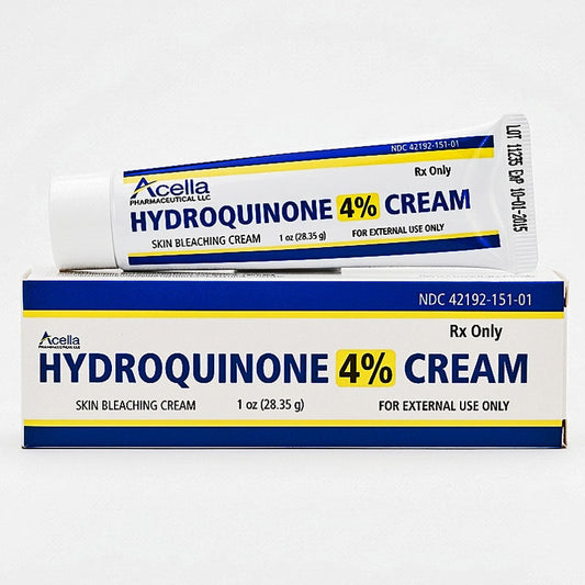 Hydroquinone Cream 4% Skin Lightening Cream, Dark Spot Remover (Rx)