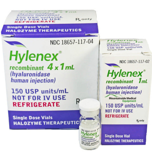 Hylenex Injection, Hyaluronidase Injection Enzyme 150 Unit Dose - SINGLE VIAL (Rx) * Refrigerated