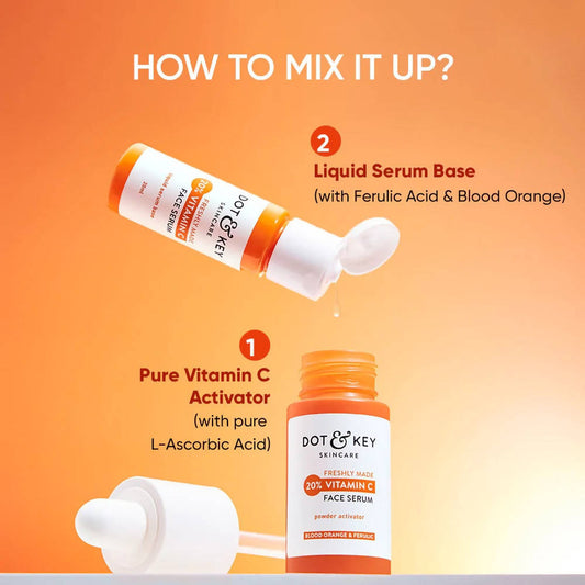 Dot & Key 20% Vitamin C Face Serum with Blood Orange, Skin Glow, Fights Pigmentation & Reduce Dark Spots