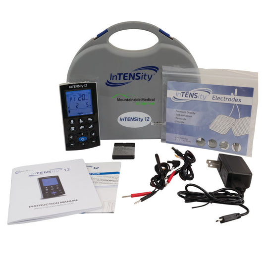 InTENSity 12 Digital Nerve Stimulation TENS Unit With Rechargeable Battery with 12 Pre-Set Programs