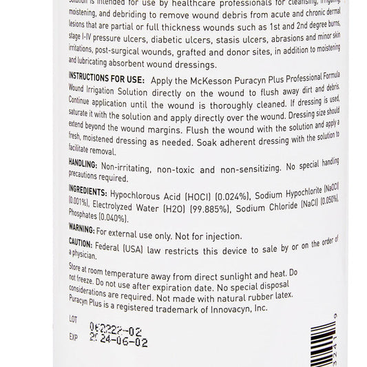 Puracyn Plus Antimicrobial Wound Irrigation Solution 16.9 oz
