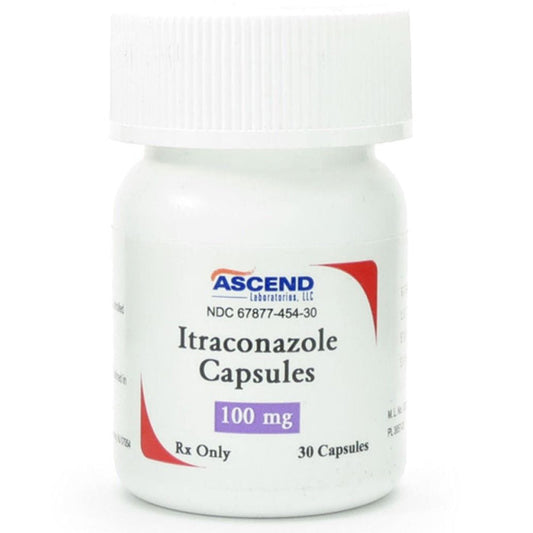 Itraconazole Capsules 100 mg by Ascend Laboratories 30 Count (Rx)