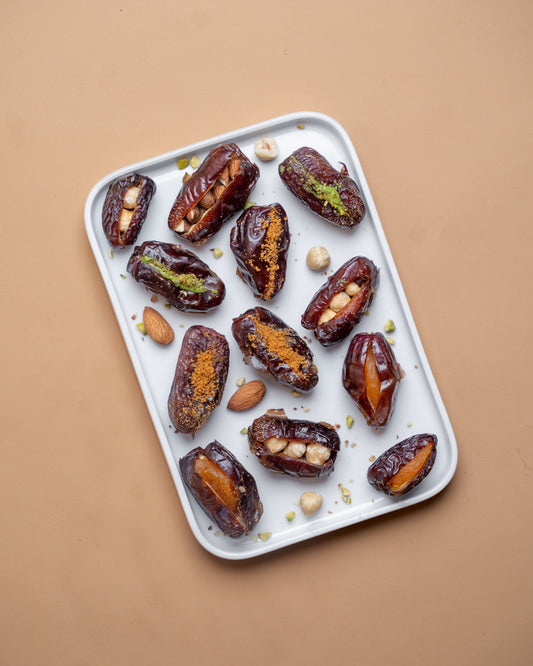 Gourmet Baklava Assorted Stuffed Dates Treat Box 24Pieces