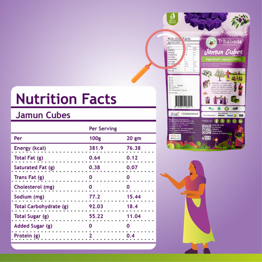 TribalVeda Jamun Cubes -100 gms