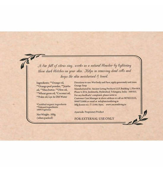 Ancient Living Orange Luxury Handmade Soap