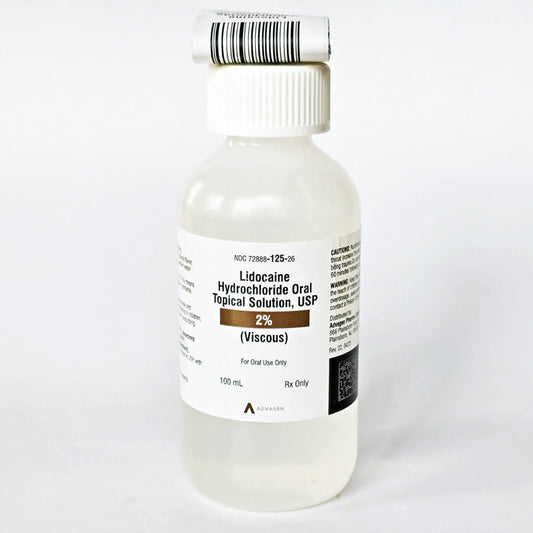Lidocaine Hydrochloride 2% Topical Solution (Viscous) (Rx)