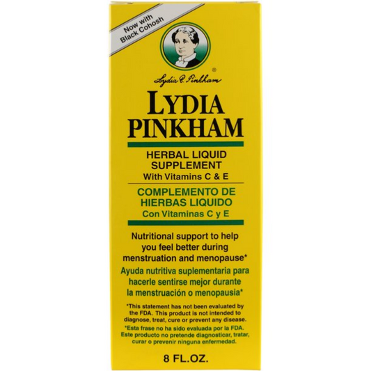Lydia Pinkham Herbal Liquid Supplement with Vitamin C and E, Menstruation and Menopause Aid