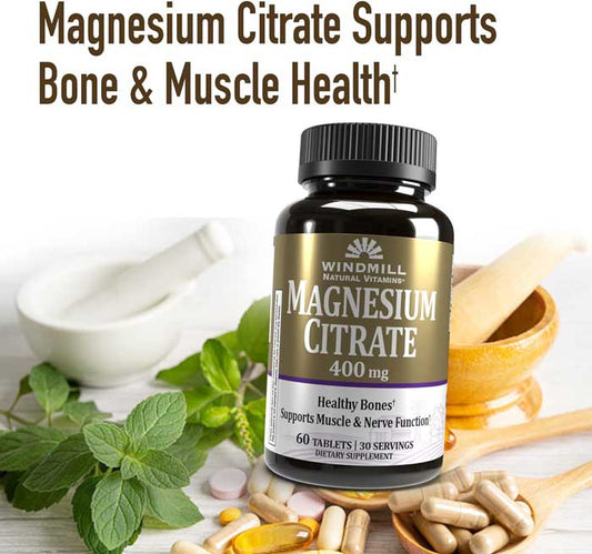 Magnesium Citrate 400 mg 60 Tablets