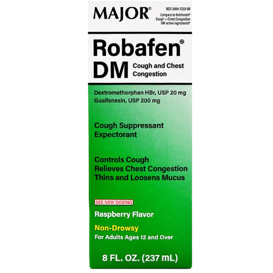 Robafen DM Cough Suppressant & Chest Congestion Expectorant 8 oz