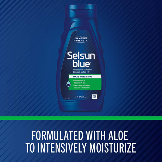 Selsun Blue Moisturizing Anti-Dandruff Shampoo, 11 oz