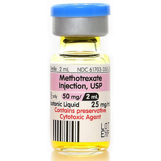 Methotrexate Sodium Injection 50 mg Per 2 mL (25 mg/mL) Multi-Dose Vials 2 mL x 5/Pack (RX)