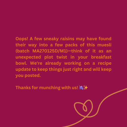 No Added Sugar Muesli 400g