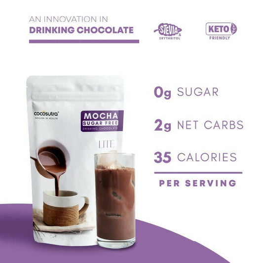 Cocosutra Lite- Sugar Free Mocha Drinking Chocolate Mix