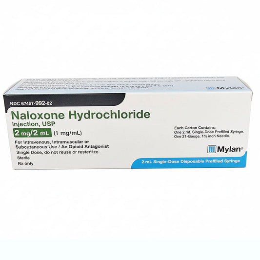 Naloxone Hydrochloride Injection 2 mg/2 mL (1 mg/mL) Single-Dose Prefilled Syringe 2 mL