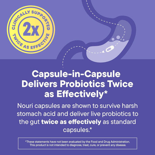 Nouri Daily Menopause Probiotic with Resveratrol 30/Bottle