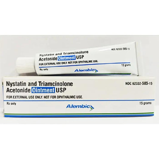 Nystatin and Triamcinolone Acetonide Ointment 0.1% 15 gram Tube (Rx)