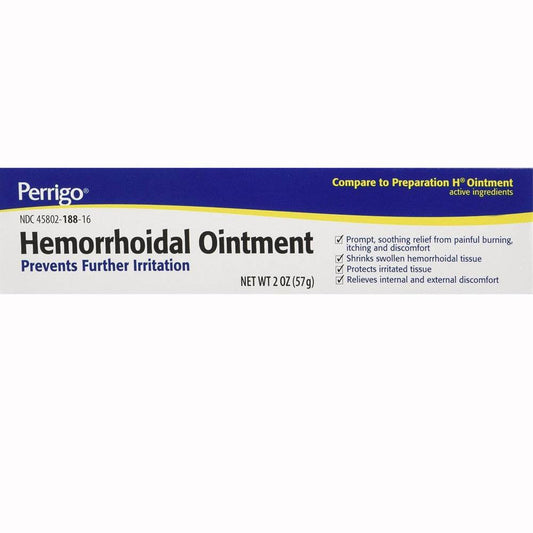 Hemorrhoidal Relief Ointment, Rapid Itching Relief (Comparable to Preparation H) 2 oz Tube