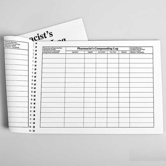 Pharmacists Compounding Log Book