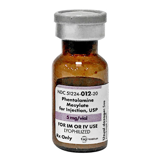 Phentolamine Mesylate Injection 5 mg Vial (RX)