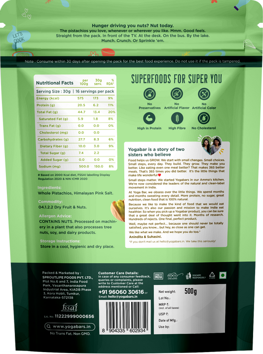 Roasted & Salted Pistachios 500g