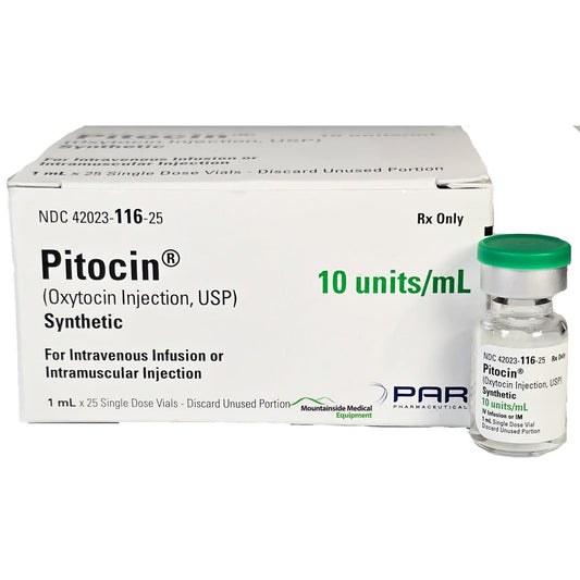 Pitocin Oxytocin Injection 10 Units Per mL Single-Dose Vials 1 mL x 25/Tray (RX)