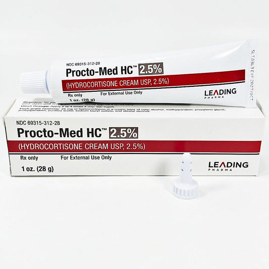 Procto-Med HC 2.5% Hydrocortisone Cream (Hemorrhoid Cream) 28 gram (Rx)