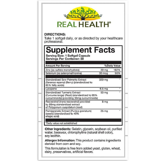 Prostate Complete Prostate Health Support Supplement with Beta Sitosterol, 30 Count