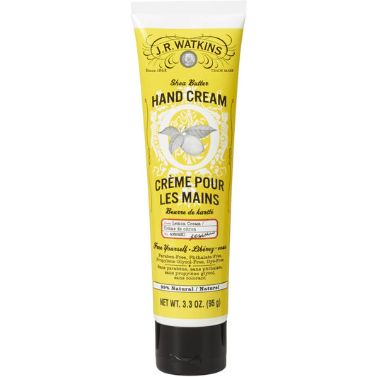 J.R. Watkins Shea Butter Body Cream Lemon Crème Scent 3.3 oz