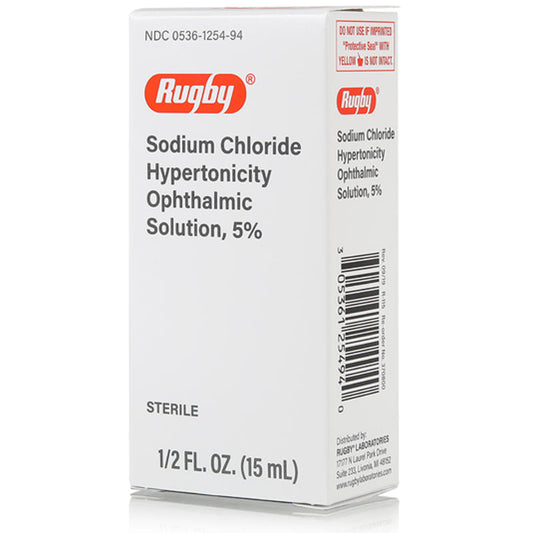 Sodium Chloride Hypertonicity Ophthalmic Solution 5% Eye Drops 15 mL