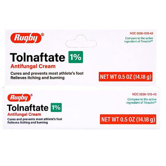 Tolnaftate 1% Antifungal Cream 0.5 oz by Rugby