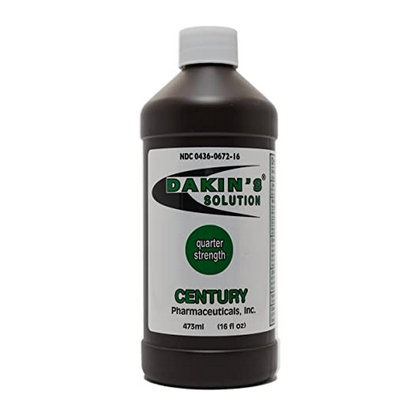 Dakin's Solution Antiseptic Wound Cleanser Quarter-Strength 16 Fl. oz